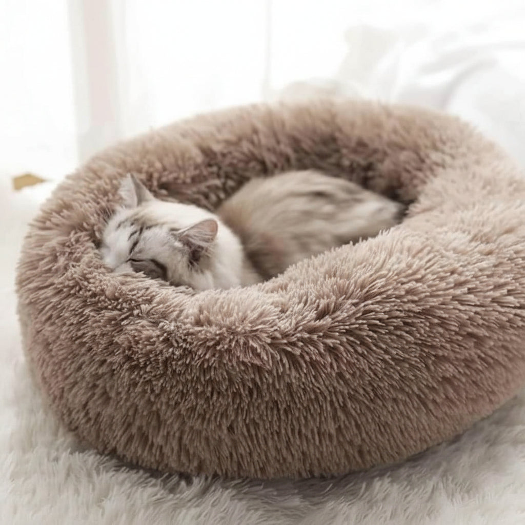 Cat Bed Small Large Cats Plush Cozy Comfort Lounger