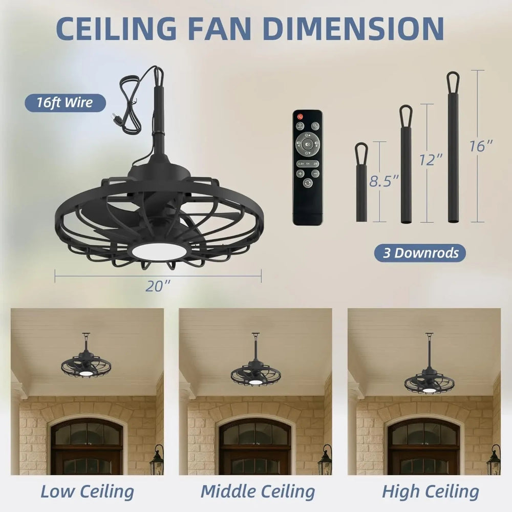 Ceiling Fan Cooling Remote Control Outdoor Patio Reducer - Image 3