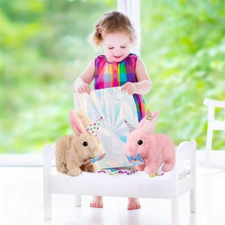 Plush Bunny Toy Interactive Walking Rabbit Sound Kids