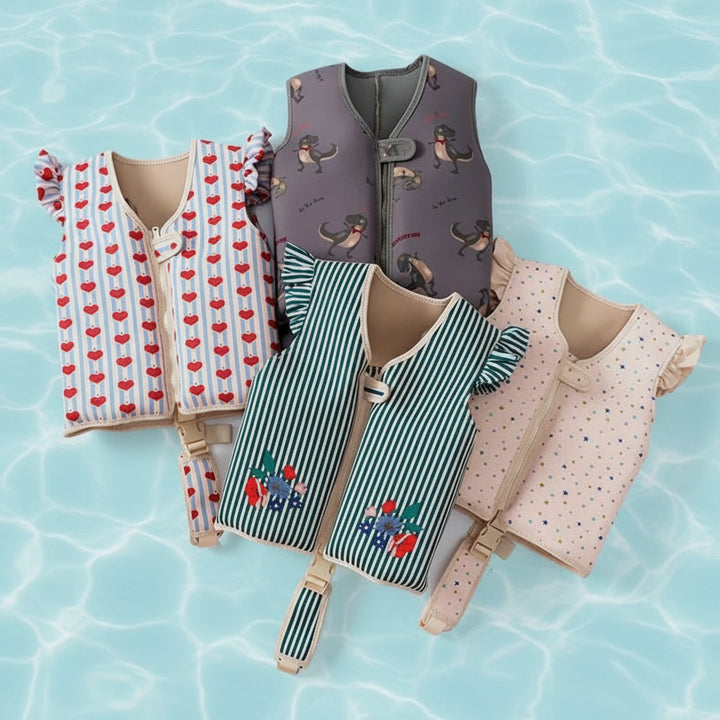 Children's Swim Vest Adjustable Safety Floatation Gear - Image 1