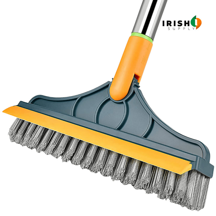 Cleaning Brush Multi-purpose With Swivel Head Squeegee For Grout Tile Floor And Deep Scrubbing - Image 1