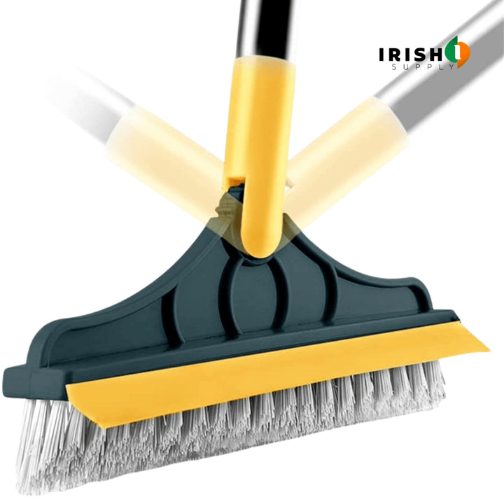 Cleaning Brush Multi-purpose With Swivel Head Squeegee For Grout Tile Floor And Deep Scrubbing - Image 3