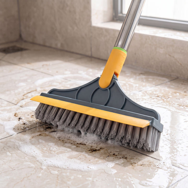 Cleaning Brush Multi-purpose With Swivel Head Squeegee For Grout Tile Floor And Deep Scrubbing - Image 7