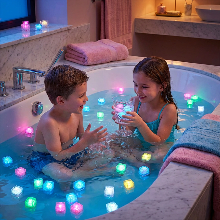 Colorful Lights Bath Toys Fun Water Play Light-up Bath Toys - Image 1