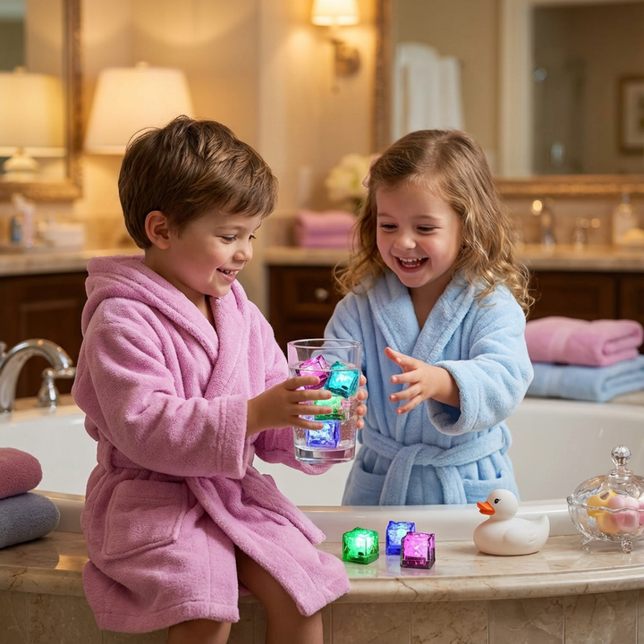 Colorful Lights Bath Toys Fun Water Play Light-up Bath Toys - Image 2