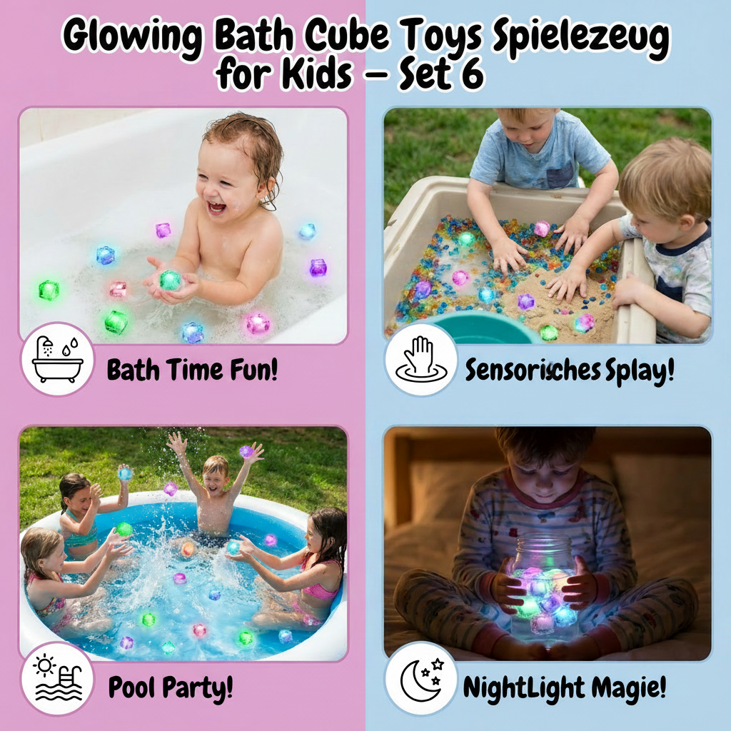 Colorful Lights Bath Toys Fun Water Play Light-up Bath Toys - Image 5