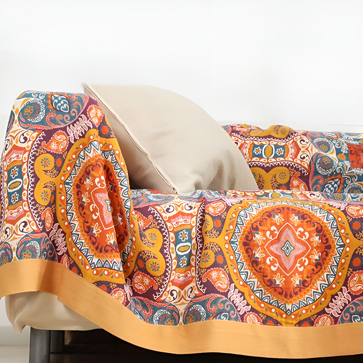 Cooling Blanket Cotton Reversible Boho Throw Boho Blanket - Image 6