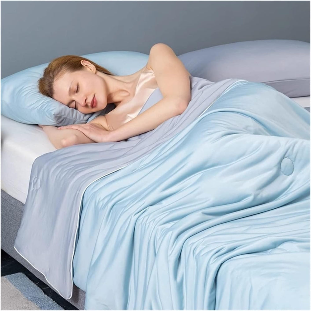 Cooling Blanket for Hot Sleepers Lightweight Summer Blanket - Image 2
