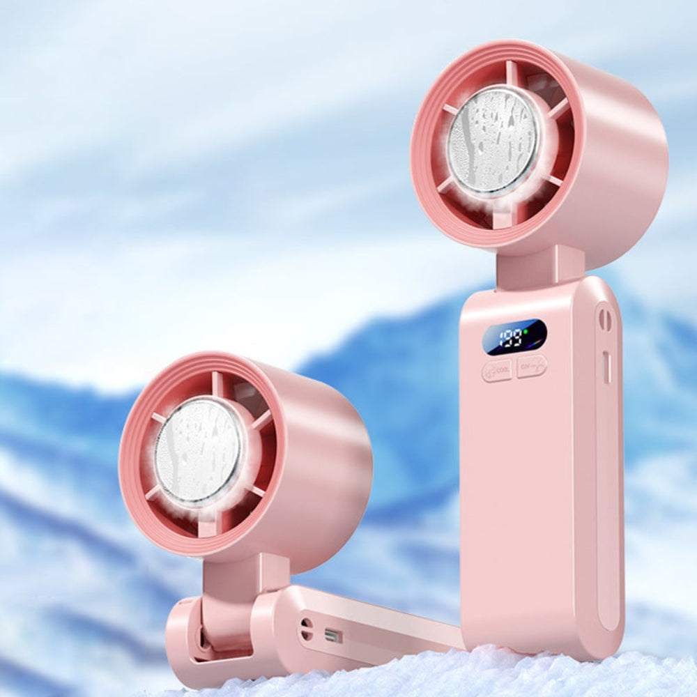 Cooling Portable Fan Handheld Rechargeable Foldable Desk - Image 11