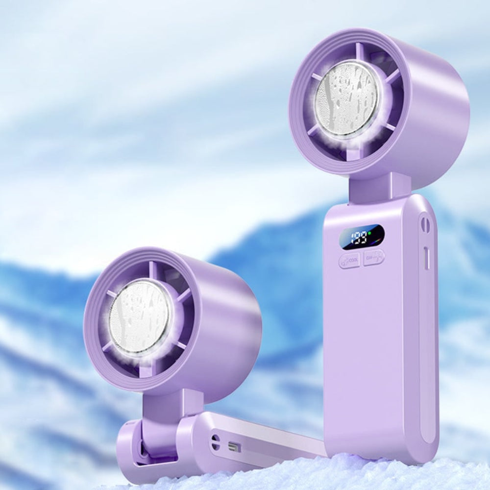 Cooling Portable Fan Handheld Rechargeable Foldable Desk - Image 12