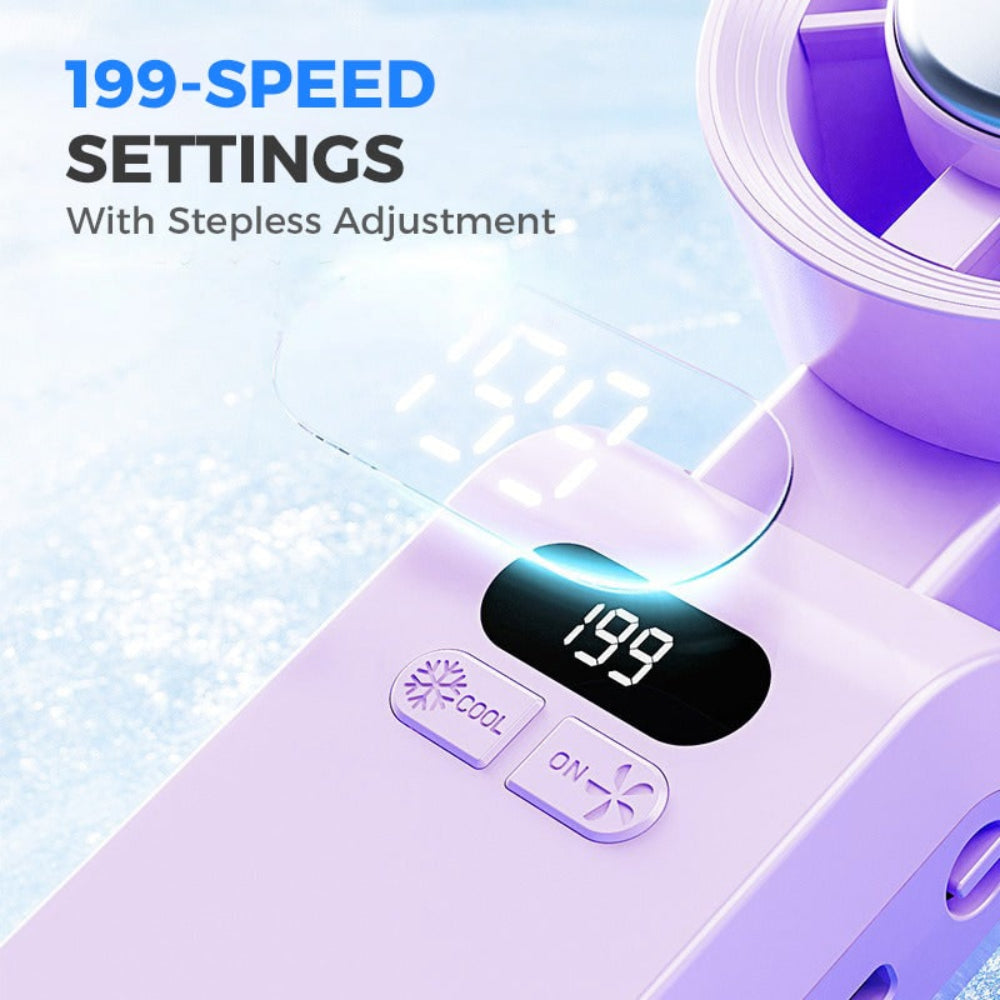 Cooling Portable Fan Handheld Rechargeable Foldable Desk - Image 4