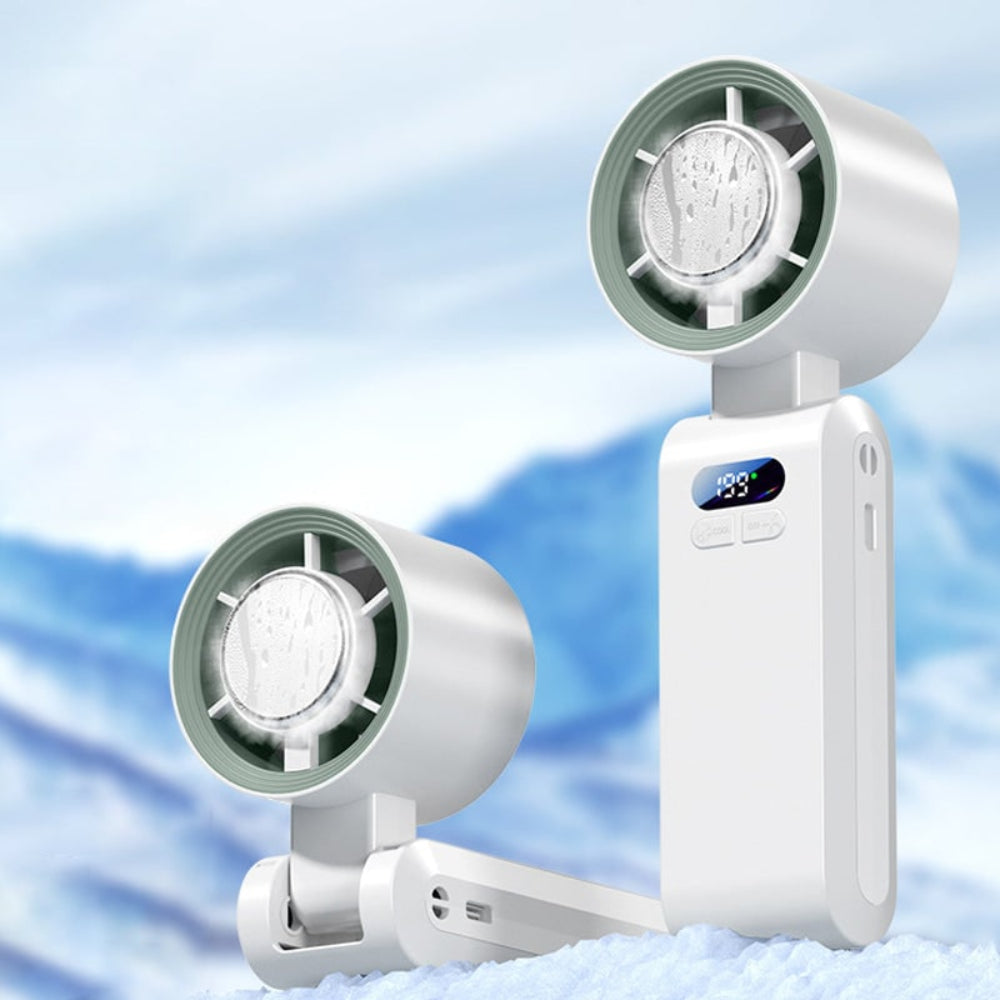 Cooling Portable Fan Handheld Rechargeable Foldable Desk - Image 9