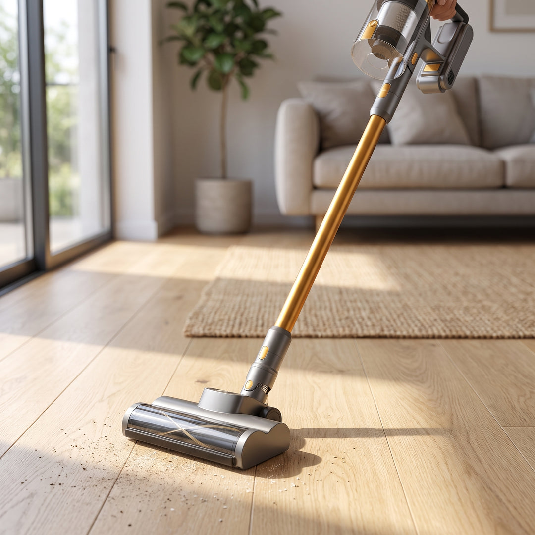 Cordless Vacuum Cleaner Stick With Detachable Handheld Unit In Grey And Gold - Image 7