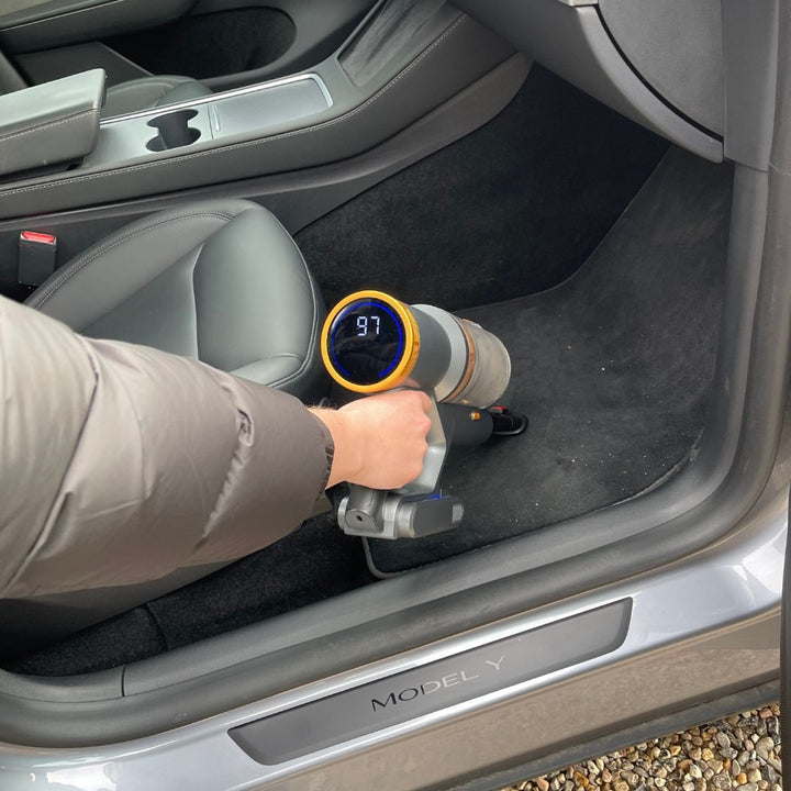 Cordless Vacuum Cleaner Stick With Detachable Handheld Unit In Grey And Gold - Image 4