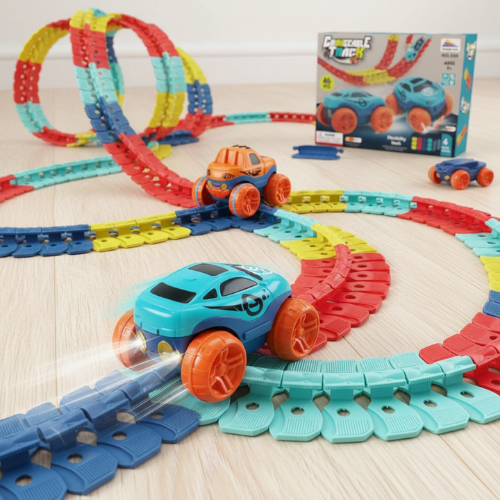Car Track Toy Anti Gravity Flexible Race Track Set Kids