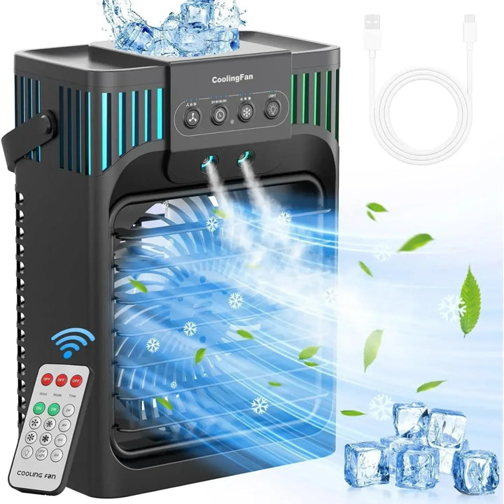 Desktop Mini Portable Air Conditioner Compact Evaporative - Image 1