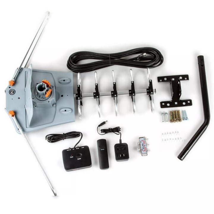 Digital TV Antenna Long Range Motorized Outdoor Amplifier 150 Mile Silver - Image 8