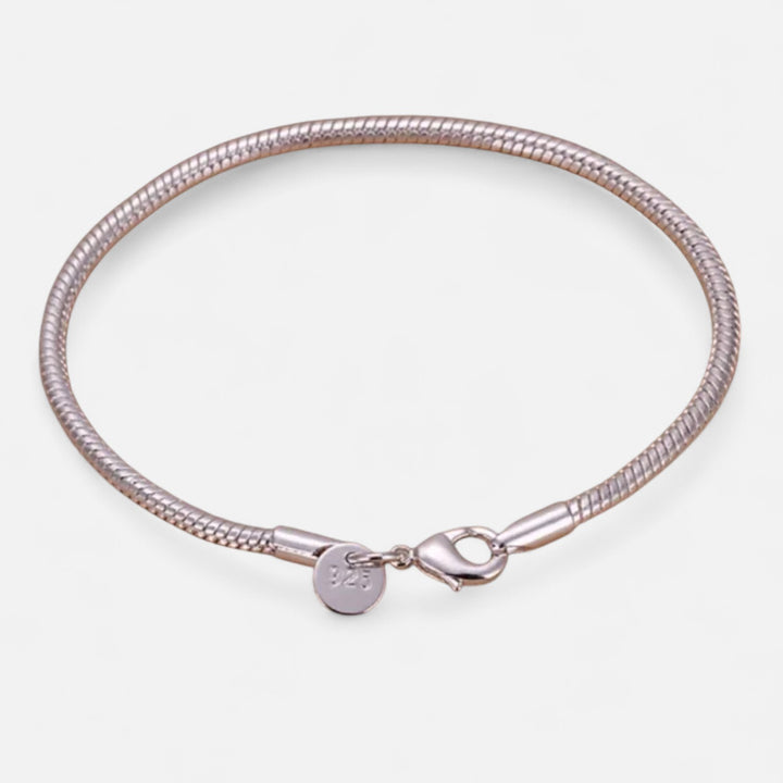 Celzoir | Bracelet Classy Femme en Argent Sterling – Chaîne Serpent Élégante pour Breloques