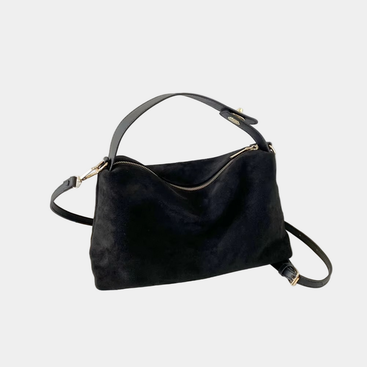 Elegant Moon – Half-Moon Bag in Luxury Suede