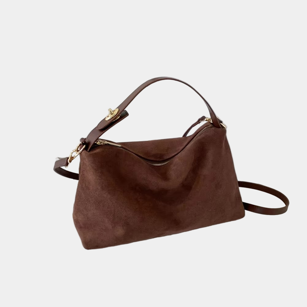 Elegant Moon – Half-Moon Bag in Luxury Suede