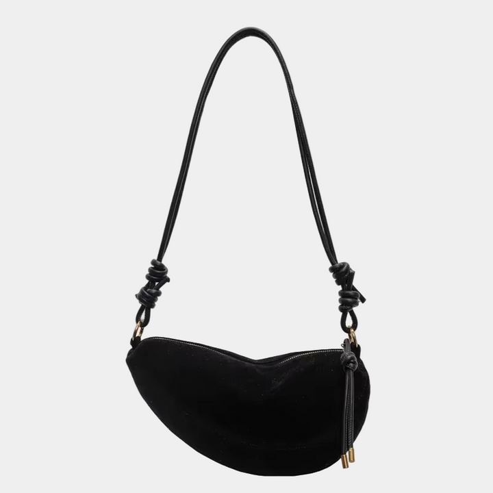 Elegant Moon – Half-Moon Bag in Luxury Suede
