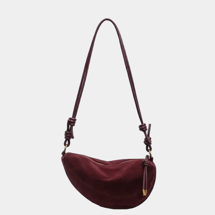 Elegant Moon – Half-Moon Bag in Luxury Suede