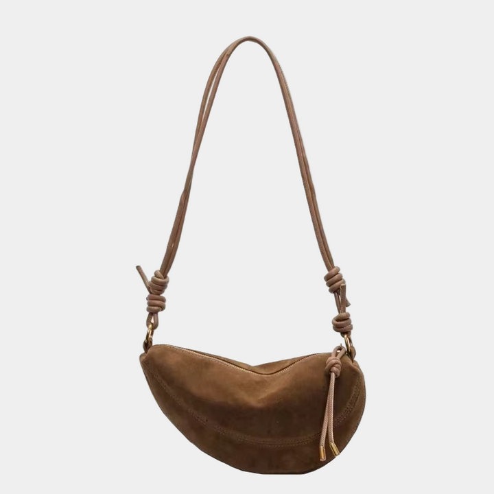 Elegant Moon – Half-Moon Bag in Luxury Suede