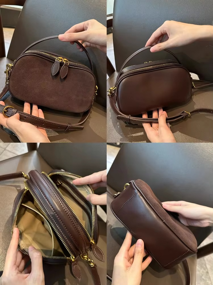 Elegant Moon – Half-Moon Bag in Luxury Suede