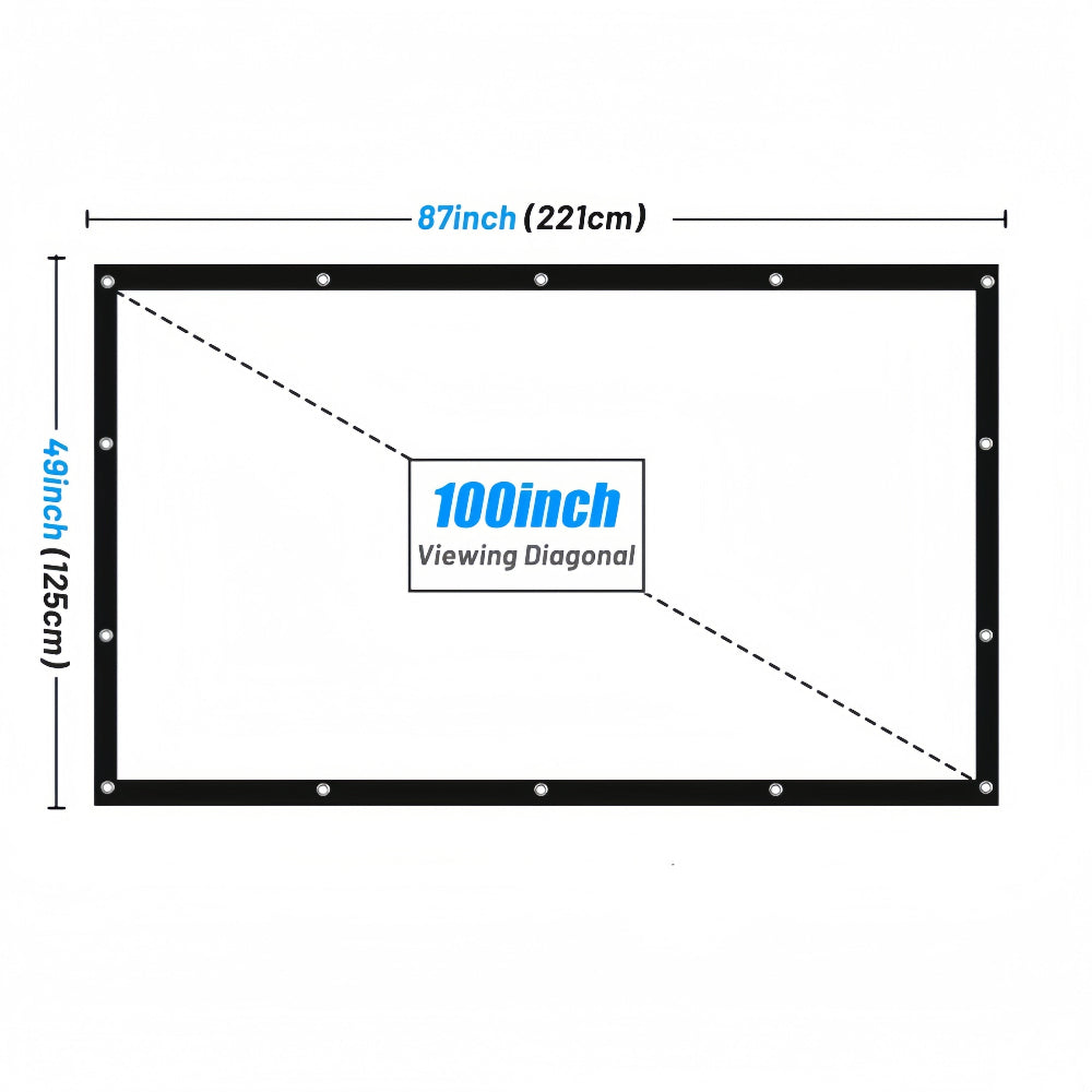 Portable Projector Screen World Cup Home Use