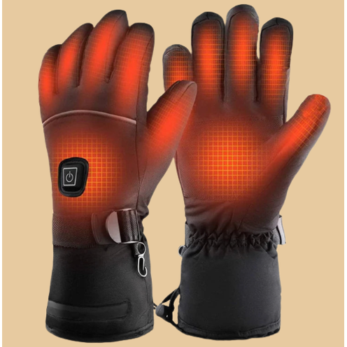 Electric Heated Gloves For Cold Hands With Touchscreen Fingertips And Waterproof Wrist Strap - Image 1
