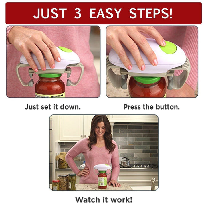 Electric Jar Opener Automatic Handheld Lid Remover With Adjustable Grippers For Seniors - Image 3
