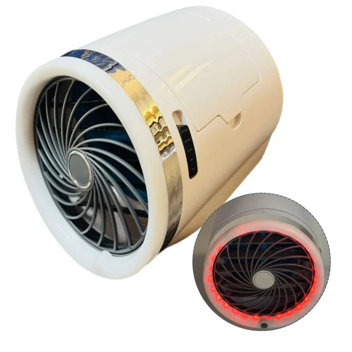 Evaporative Cooler LED Lights Portable Fan Mini - Image 4