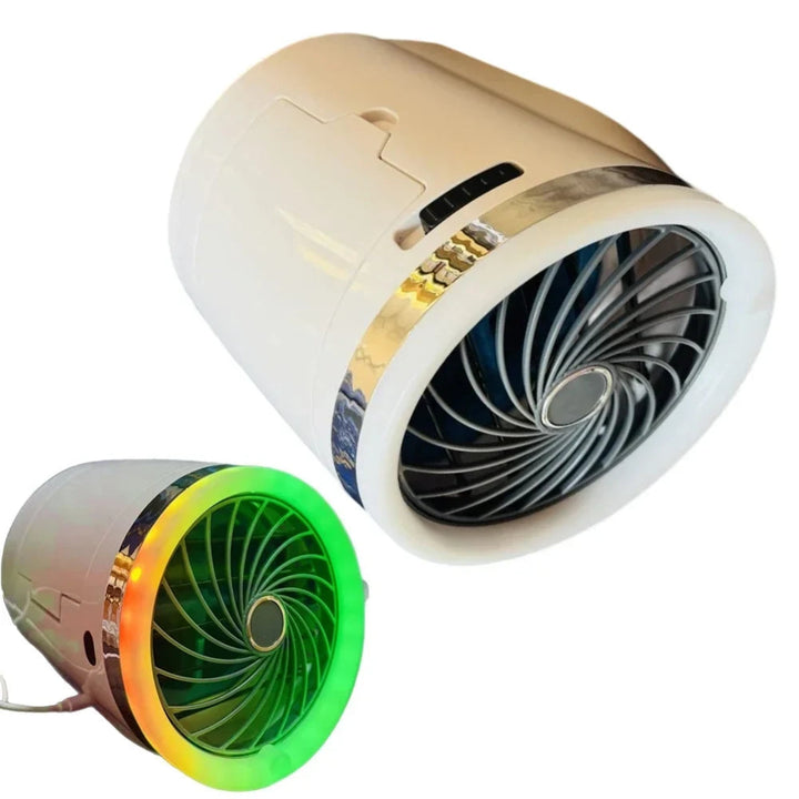 Evaporative Cooler LED Lights Portable Fan Mini - Image 5