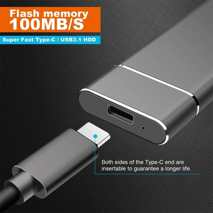 External Ssd Portable Solid State Drive USB 3.1 Type-C 100mb - Image 3