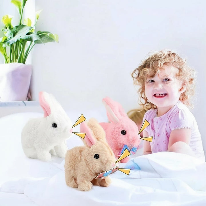 Plush Bunny Toy Interactive Walking Rabbit Sound Kids