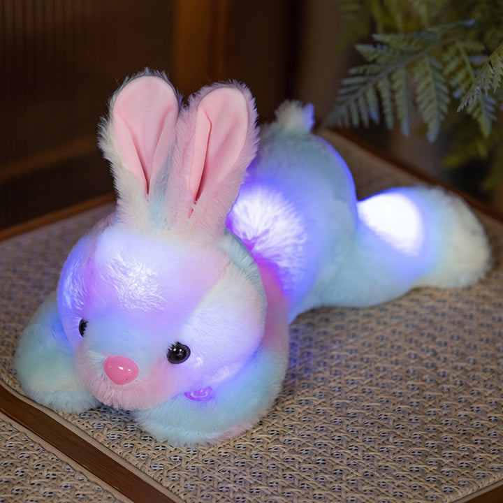 Lampada Notturna Coniglio Morbido Giocattolo LED Decorazione Cameretta Bambini
