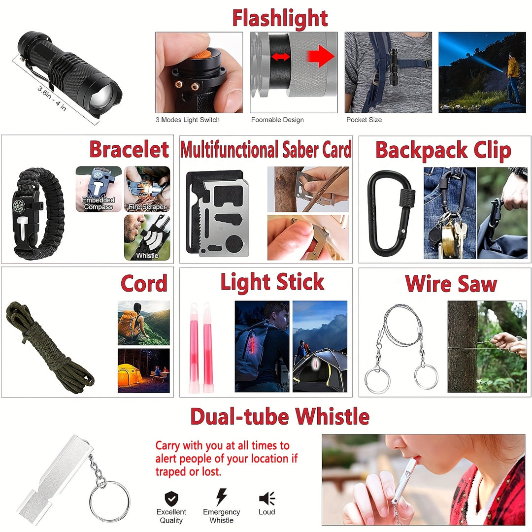 Notfallrucksack Survival Set Erste Hilfe Outdoor Werkzeug