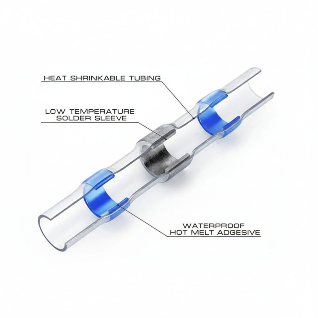 Heat Shrink Wire Connectors Waterproof Solder Seal Electrical Kit