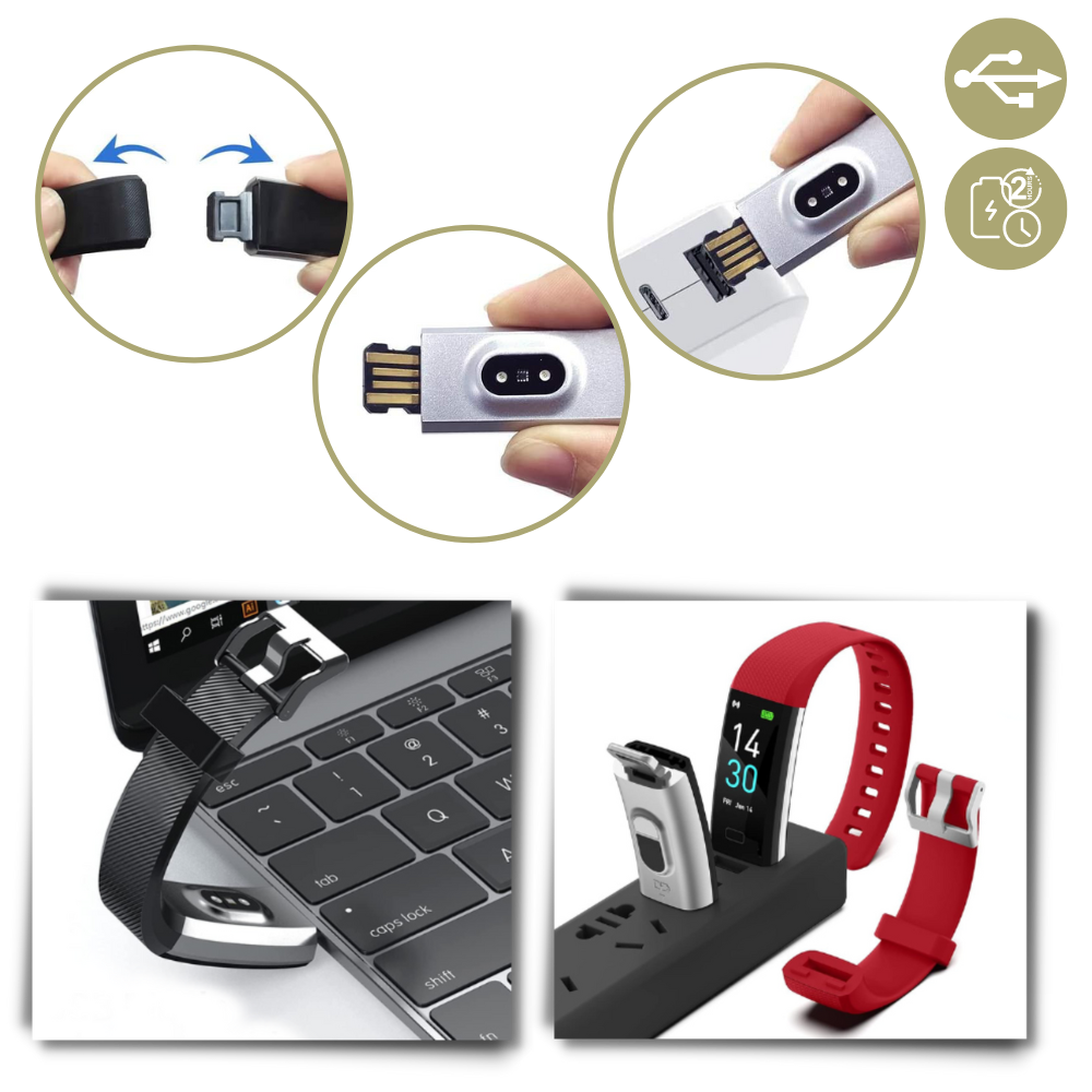 Orologio da polso impermeabile per il monitoraggio dell'attività fisica