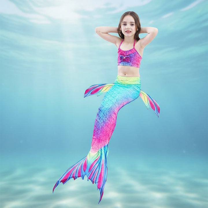 Girls Swimwear Mermaid Costume Fun Swim Set - Image 4