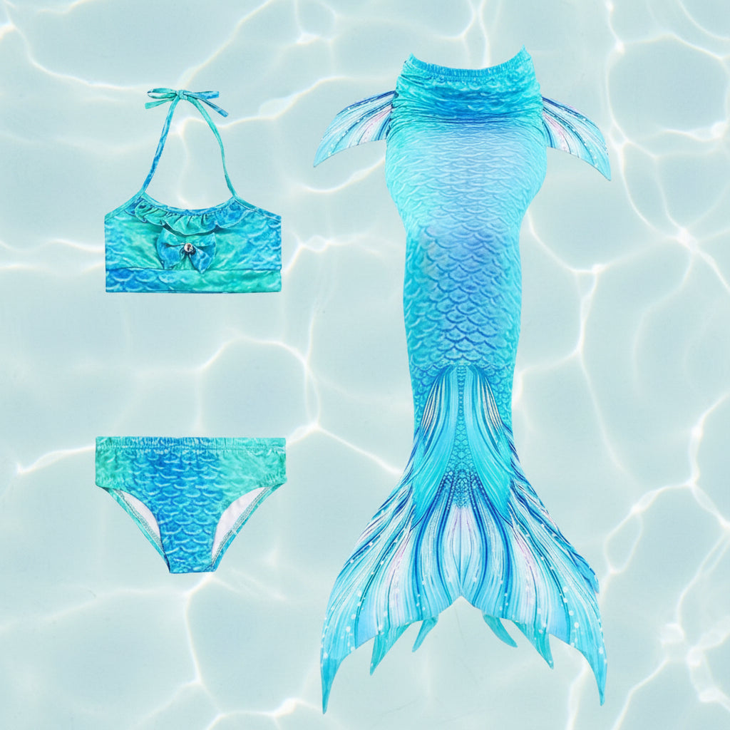 Girls Swimwear Mermaid Costume Fun Swim Set - Image 8