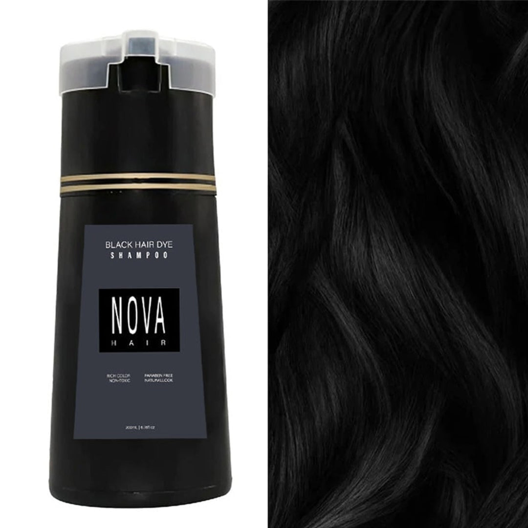 Hair Dye Shampoo Ammonia Free Permanent Coloring For Coverage Pump Bottle - Image 1