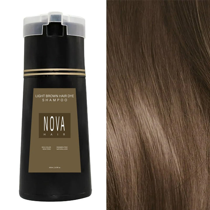 Hair Dye Shampoo Ammonia Free Permanent Coloring For Coverage Pump Bottle - Image 13