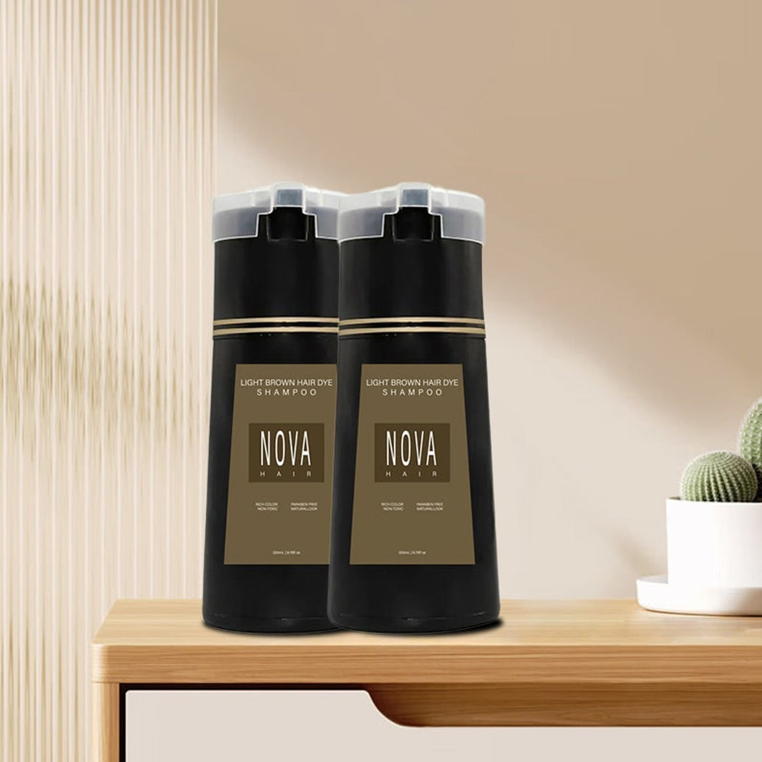Hair Dye Shampoo Ammonia Free Permanent Coloring For Coverage Pump Bottle - Image 10