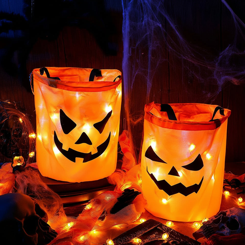 Halloween Accessories LED Light Reusable Bag Trick or Treat - Image 4
