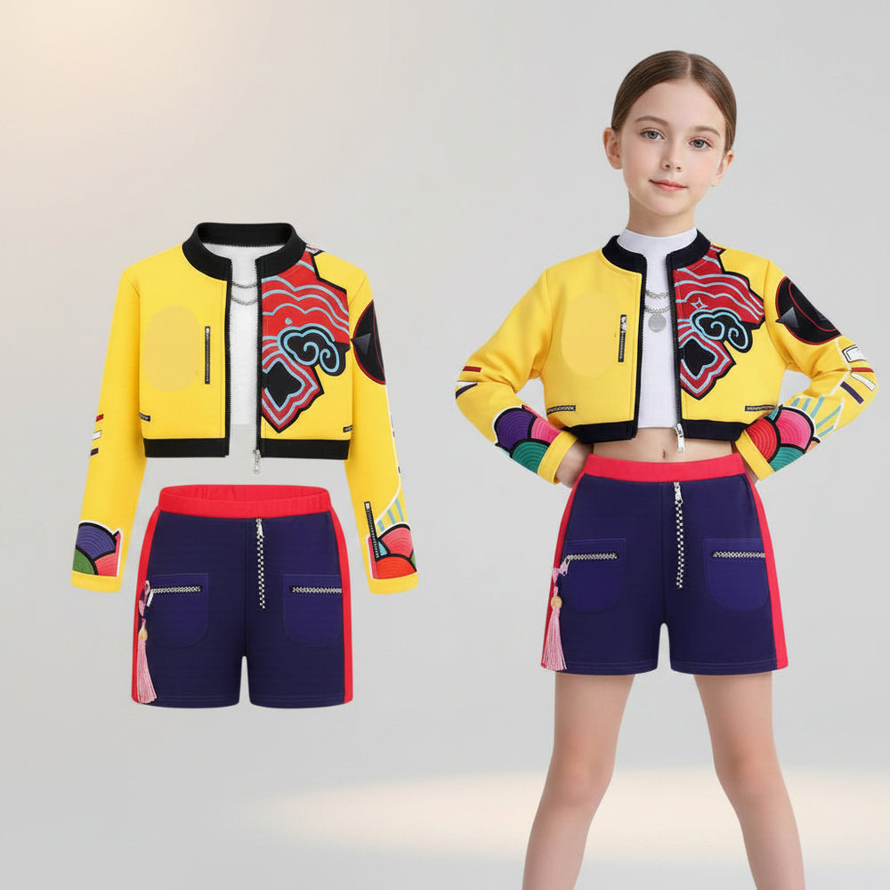 Halloween Costumes Geometric Patterns Matching Outfit - Image 4