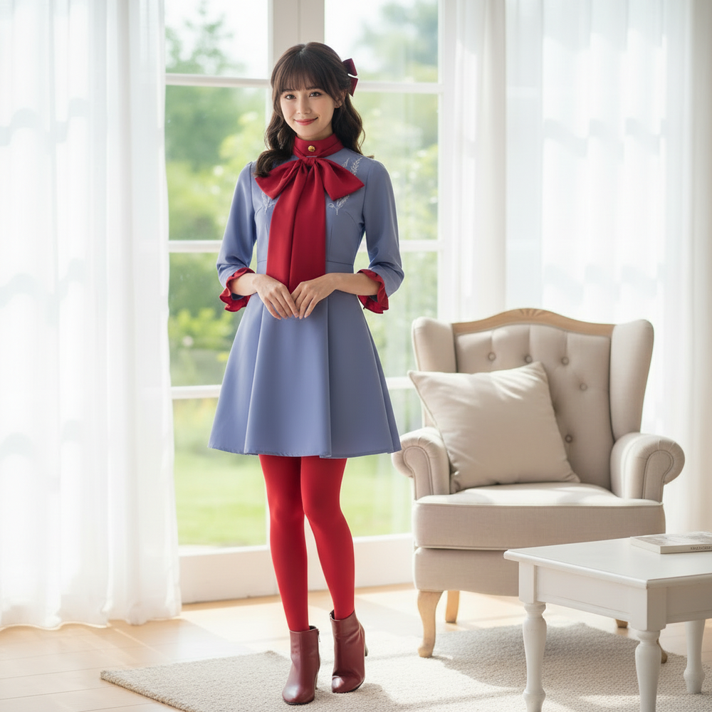 Halloween Costumes Girls Anime Dress Bow Tie - Image 6