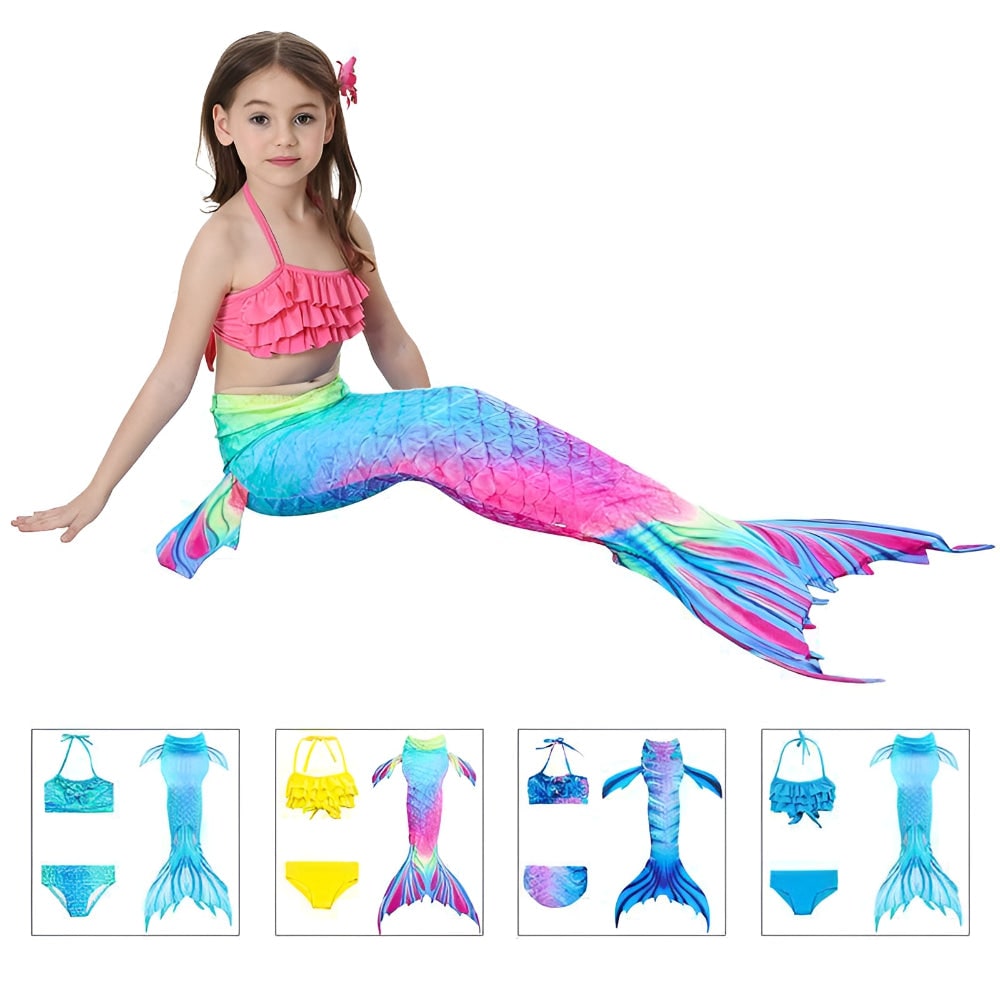 Halloween Costumes Mermaid Swimsuit Girls - Image 8