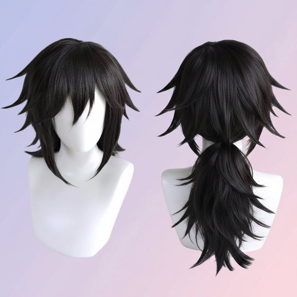 Halloween Costumes Wig Cap Cosplay Anime Updo Anime Wig - Image 12