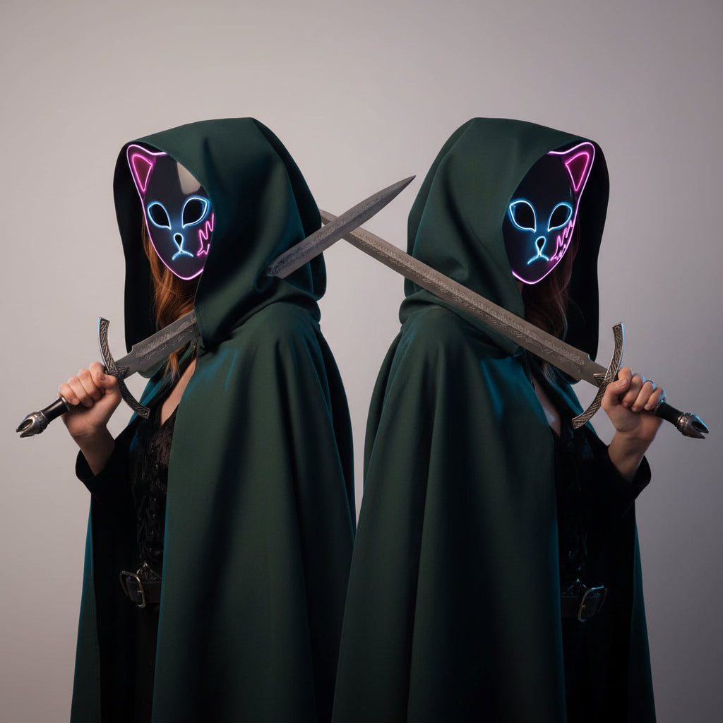 Halloween Decoration Halloween Cosplay Mask LED Design - Image 14